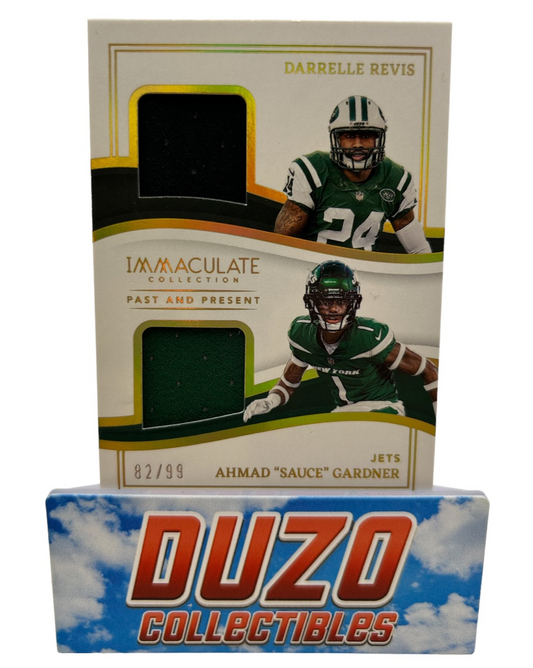 Sauce Gardner & Darrelle Revis Double-Two-Colored-Patch Immaculate 2023 /99