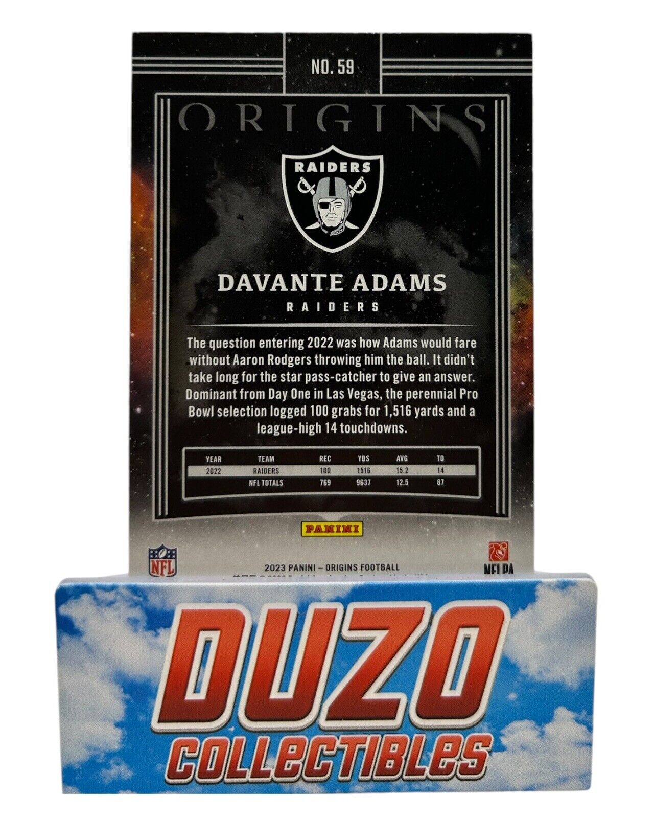 Davante Adams Las Vegas Raiders Panini Origins 2023 No. 59