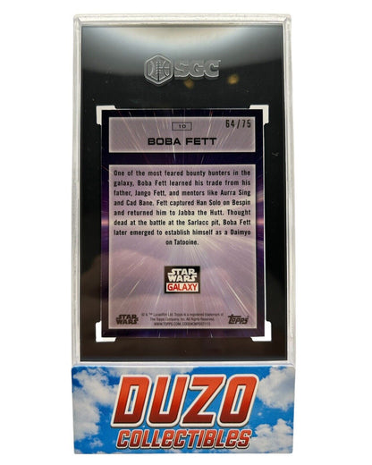 Boba Fett Topps Star Wars Galaxy #10 /75 SGC10