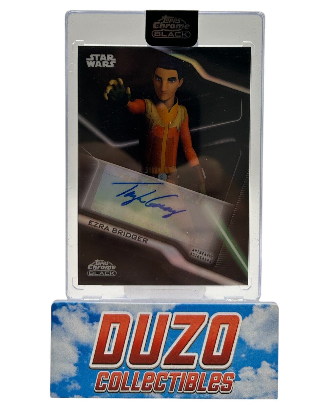 Ezra Bridger Autograph Topps Chrome Black 2022