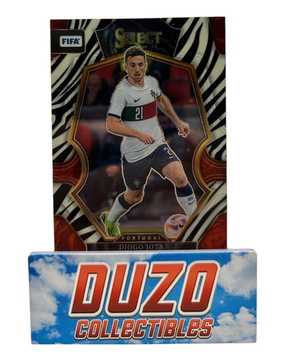 Diogo Jota Portugal Zebra /25 2022-23 Panini Select No.166