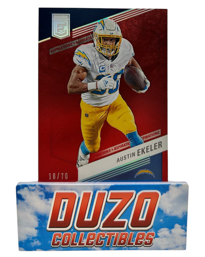 Austin Ekeler 2023 Panini Donruss Elite Football No.8 Red /70