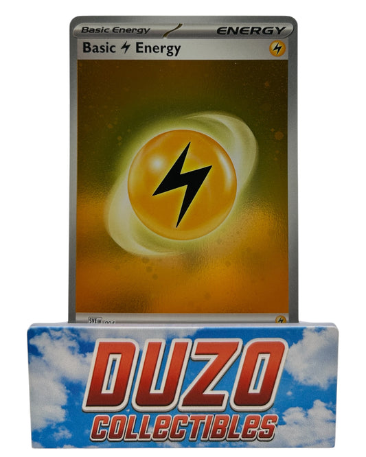 Lightning Basic Energy Holo SVE EN 004 Pokemon 2023 Scarlet and Violet