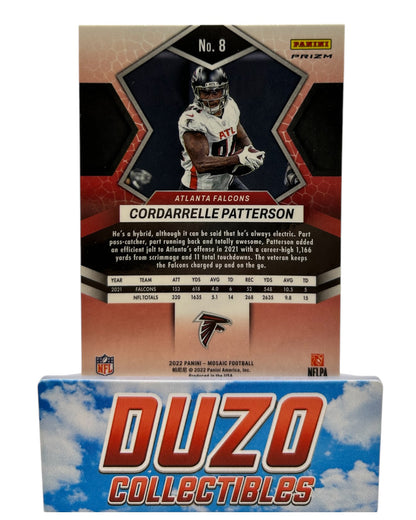 Cordarrelle Patterson Red Mosaic Color-Match 2022 Panini Mosaic No.8
