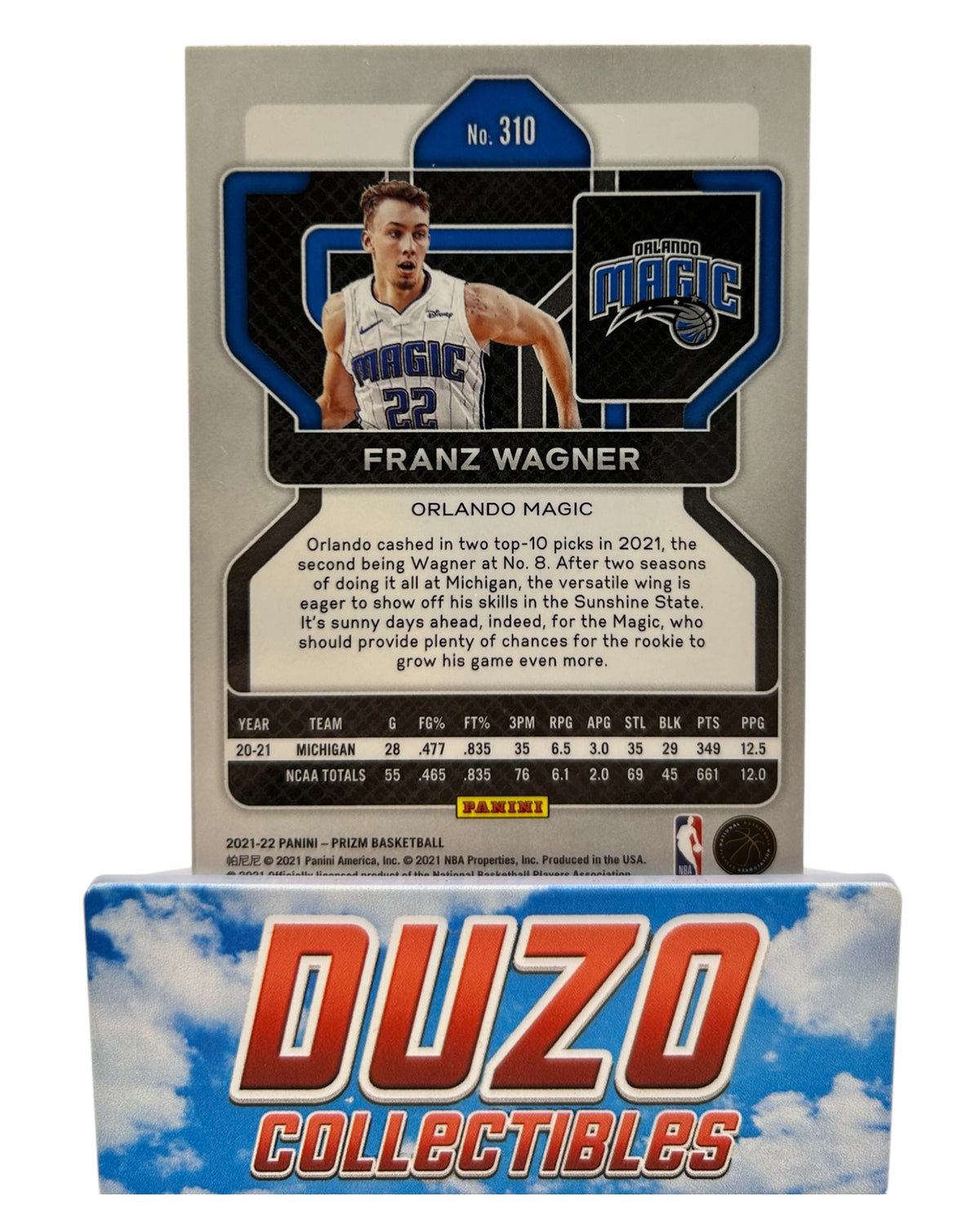 Franz Wagner Rookie 2021-22 Panini Prizm No.310