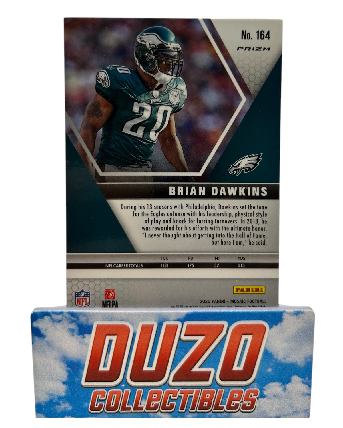 Brian Dawkins Red Mosaic 2020 Panini Mosaic No.164