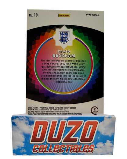 David Beckham ColorWheel CaseHit 2022 Panini Prizm World Cup No.10