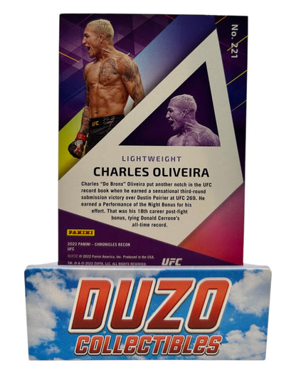 Charles Oliveira 2022 Panini Chronicles Recon UFC No.221