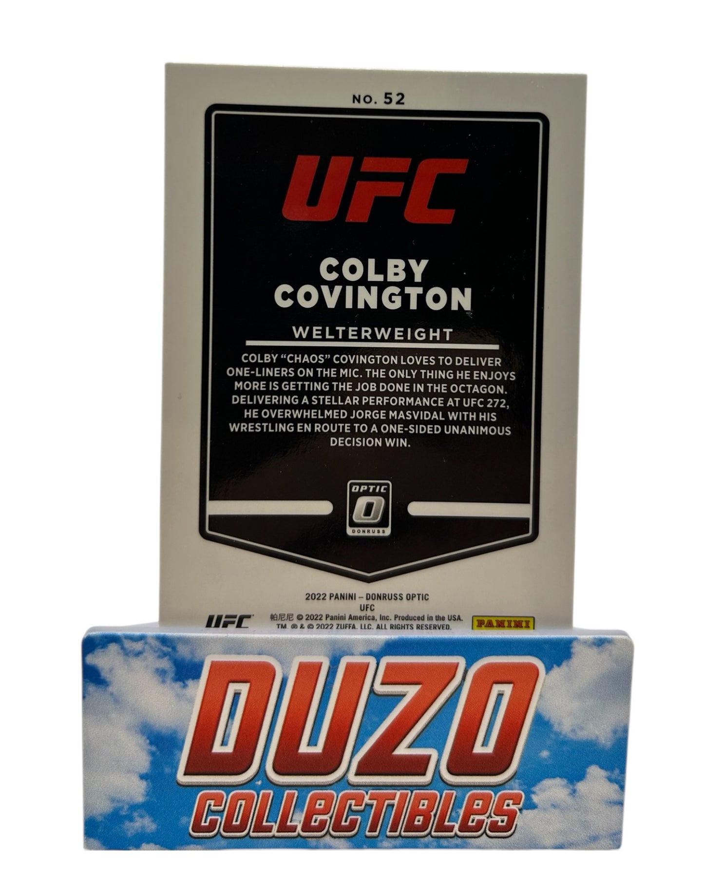 Colby Covington 2022 Panini Donruss Optic UFC No.52