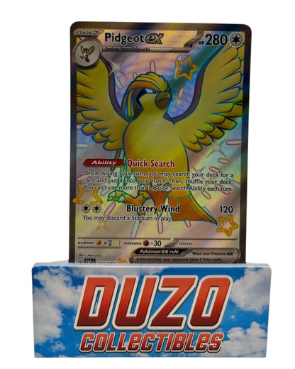 Pidgeot EX FullArt 2024 Pokemon Paldean Fates No.221/091