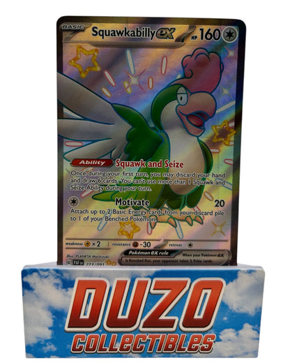 Squawkabilly EX FullArt 2024 Pokemon Paldean Fates No.223/091