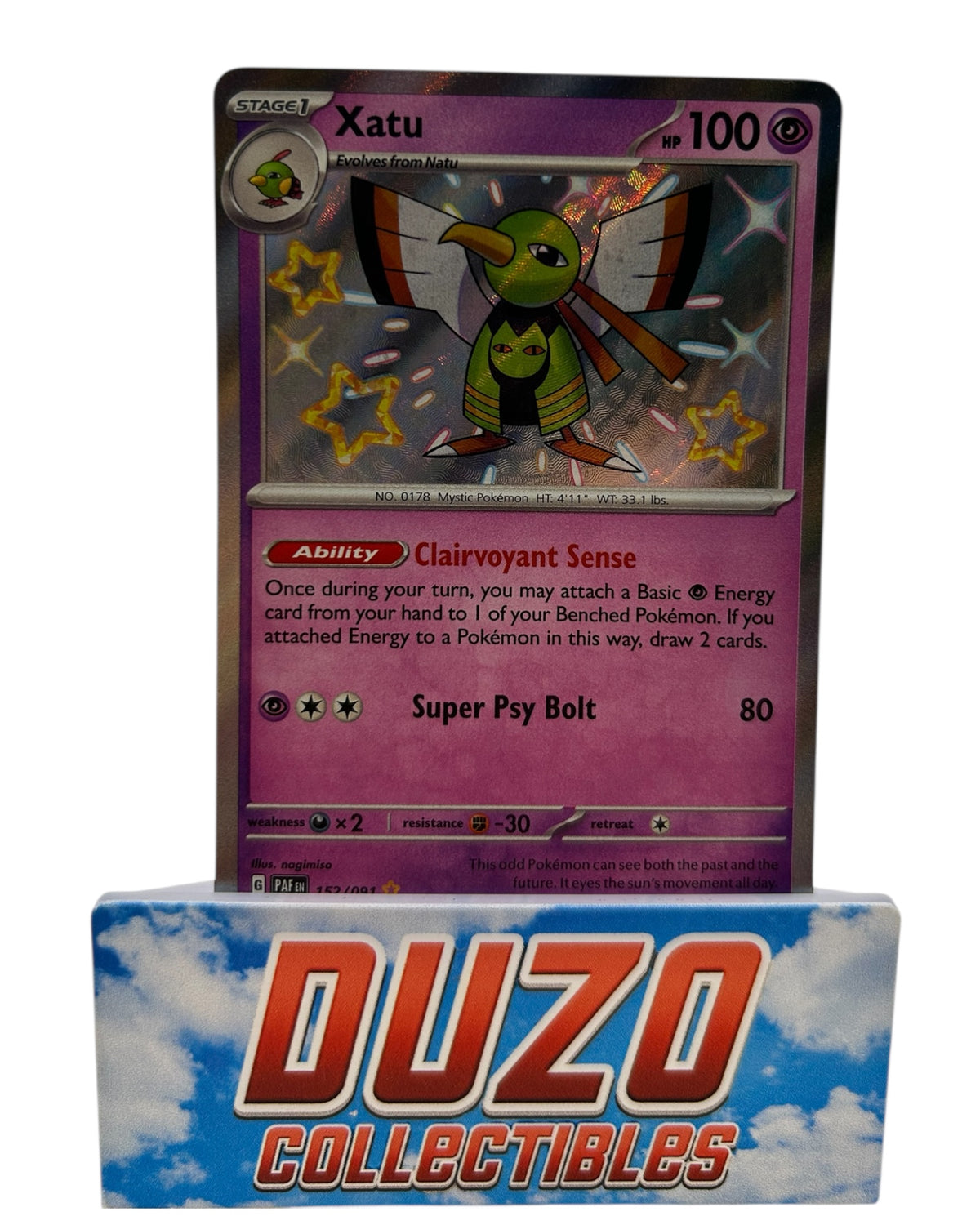 Xatu Baby Shiny 2019 Pokemon Paldean Fates No.152/091