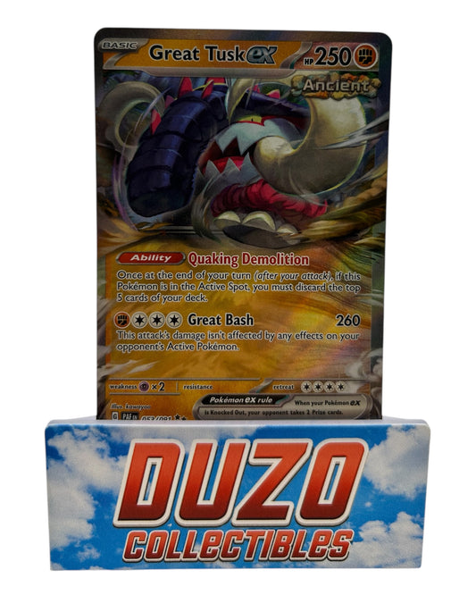 Great Tuskan EX Fullart 2024 Pokemon Paldean Fates No.053/091