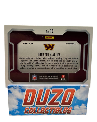 Jonathan Allen Silver Lockdown 2024 Panini Prizm No.13