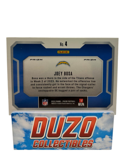 Joey Bosa Silver Lockdown 2024 Panini Prizm No.4