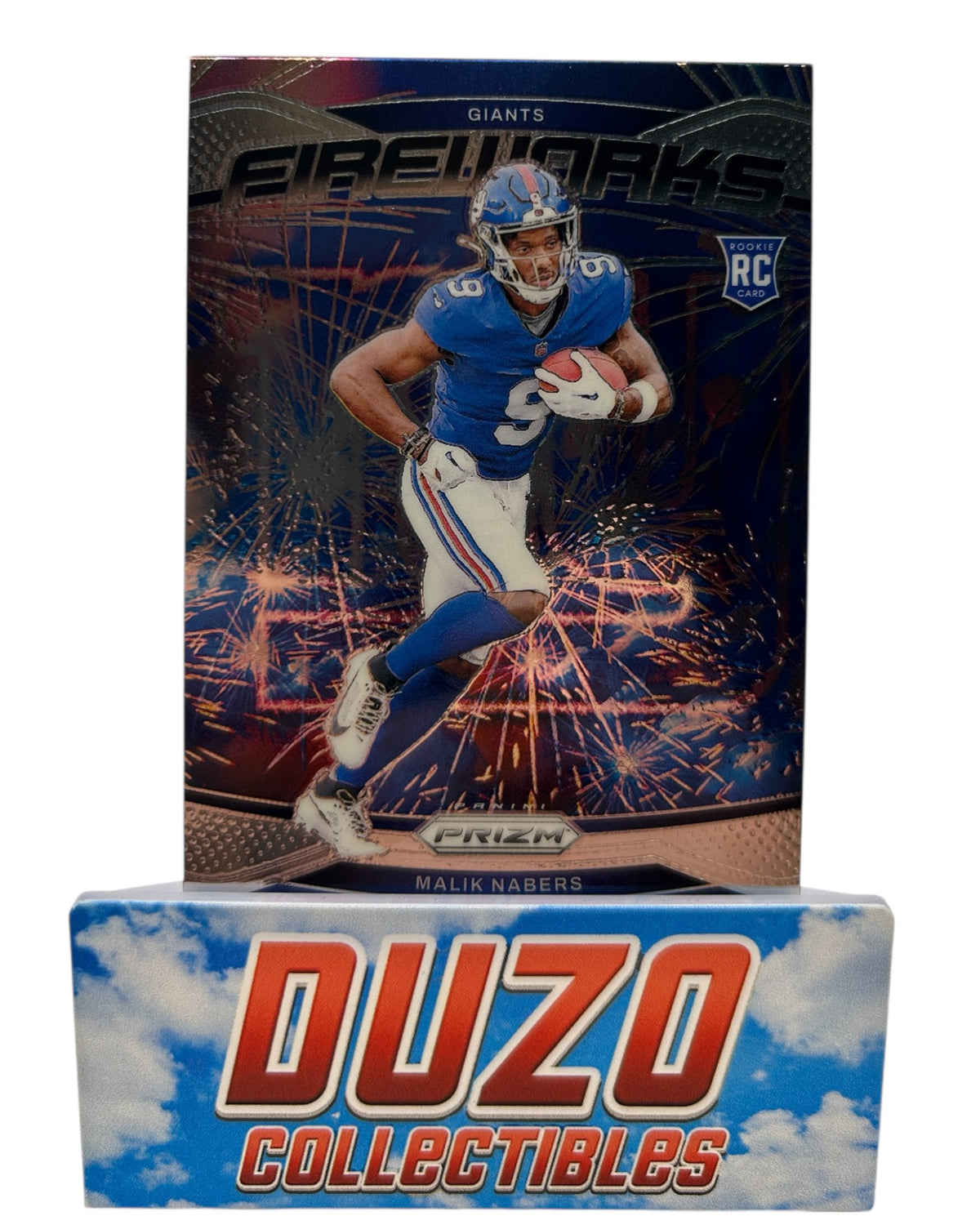 Malik Nabers Rookie Fireworks 2024 Panini Prizm No.21