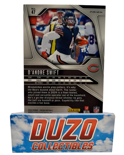 D'Andre Swift Silver 2024 Panini Prizm No.47