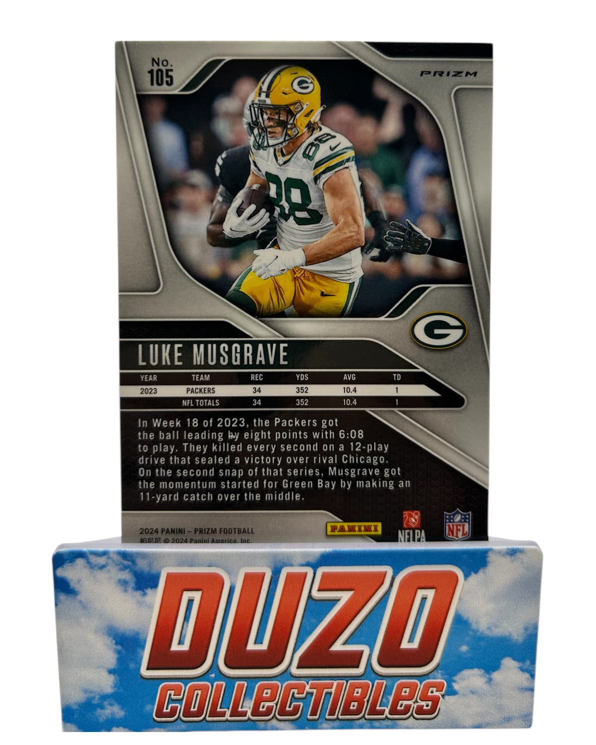 Luke Musgrave Silver 2024 Panini Prizm No.105