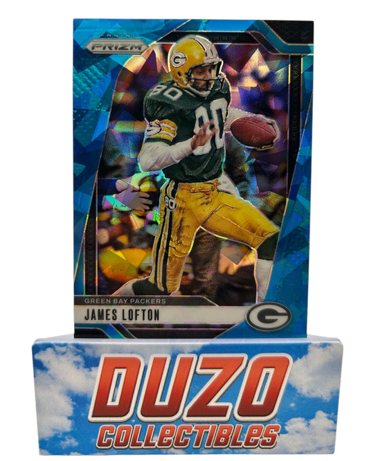 James Lofton Blue Cracked Ice /99 2024 Panini Prizm No.109
