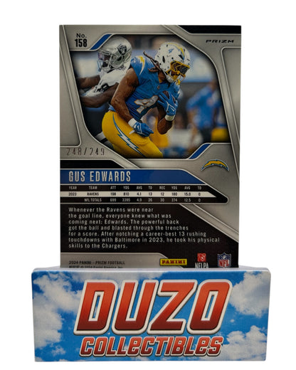 Gus Edwards Orange /249 2024 Panini Prizm No.158