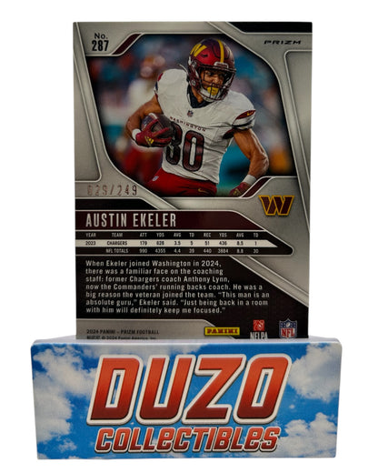Austin Ekeler Orange /249 2024 Panini Prizm No.287