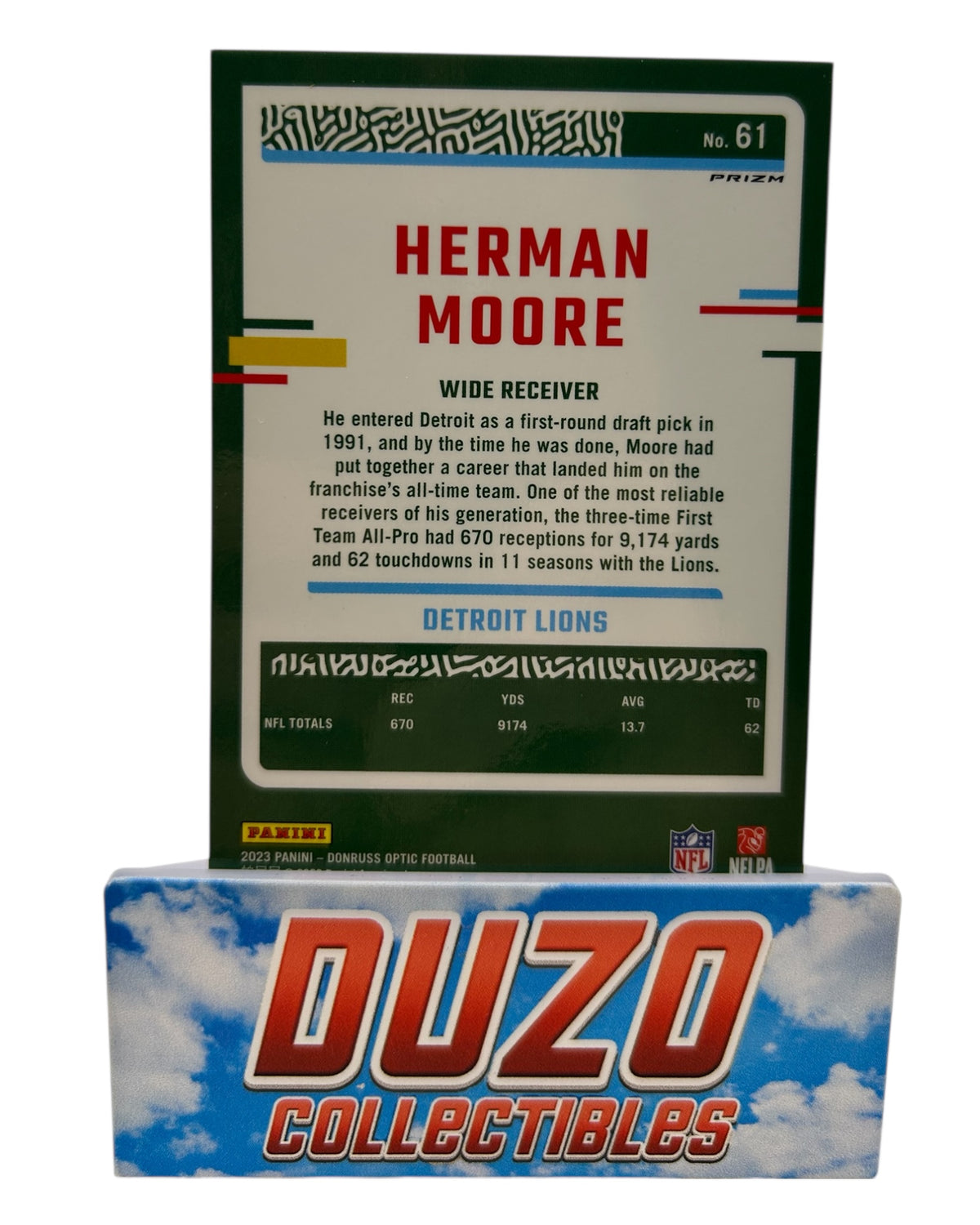Herman Moore Silver 2023 Panini Optic Donruss No.61