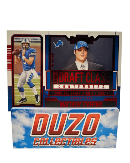 Matthew Stafford Draft Class 2009 RD1 Pick 1 2023 Panini Contenders No.HDC-MS