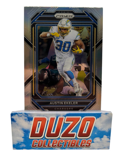 Austin Ekeler Silver 2022 Panini Prizm No.150