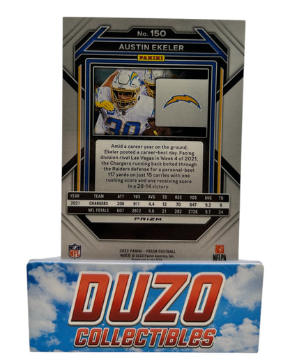 Austin Ekeler Silver 2022 Panini Prizm No.150