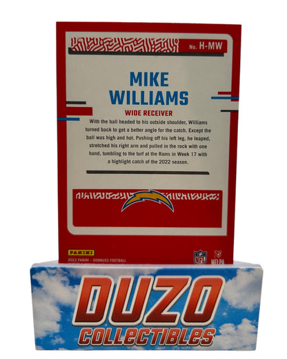 Mike Williams Highlights 2023 Panini Donruss No.H-MW