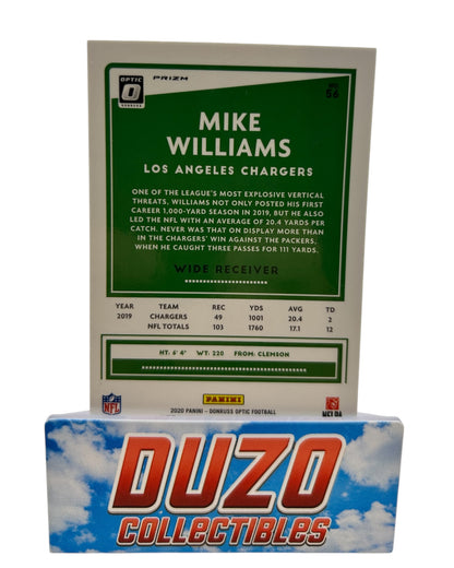 Mike Williams Silver 2020 Panini Optic Donruss No.56
