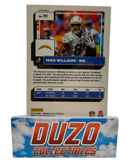 Mike Williams Silver 2022 Panini Optic Donruss No.111