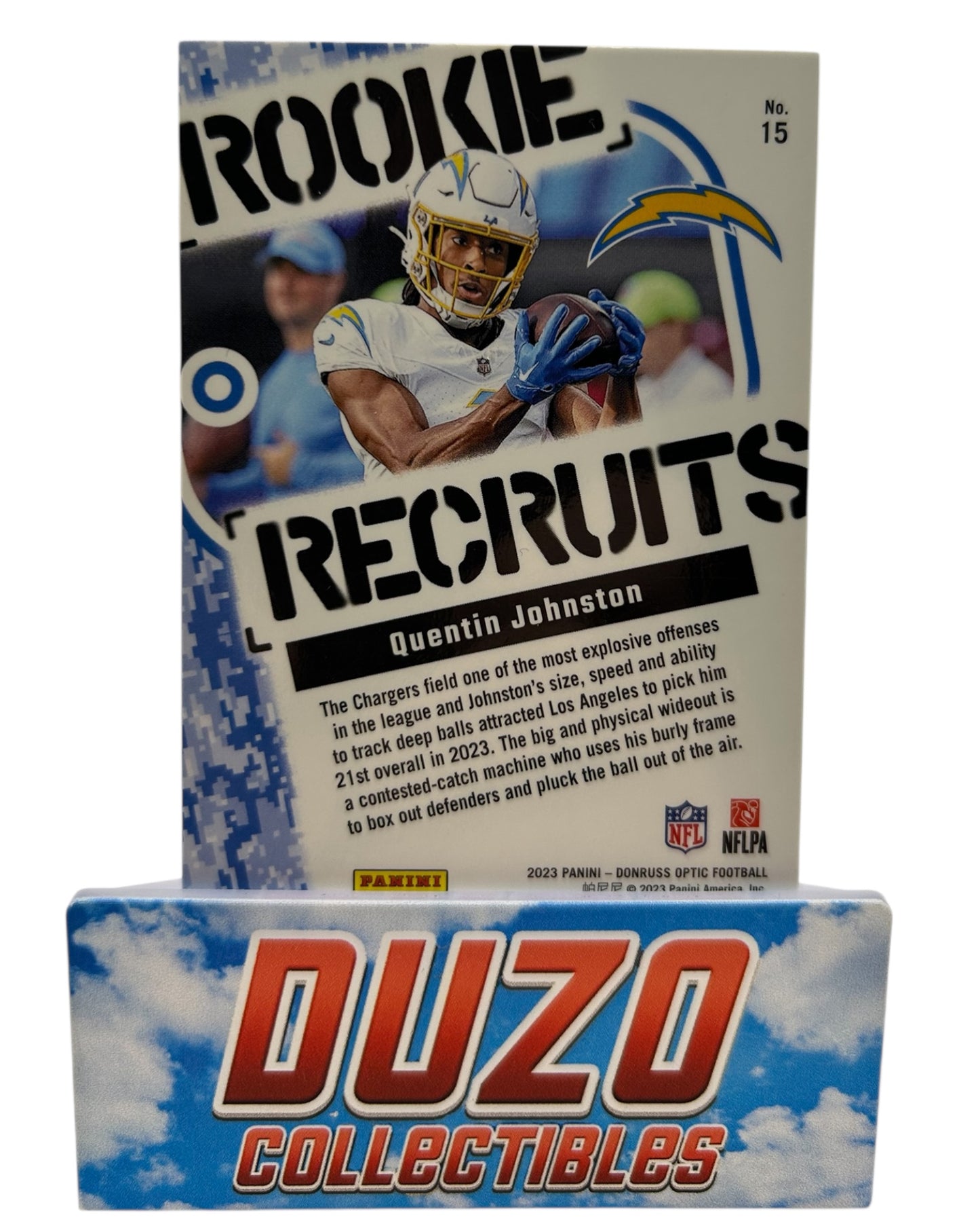 Quentin Johnston Rookie Recruits 2023 Panini Optic Donruss No.15