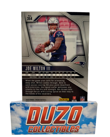 Joe Milton III Rookie 2024 Panini Prizm No.354