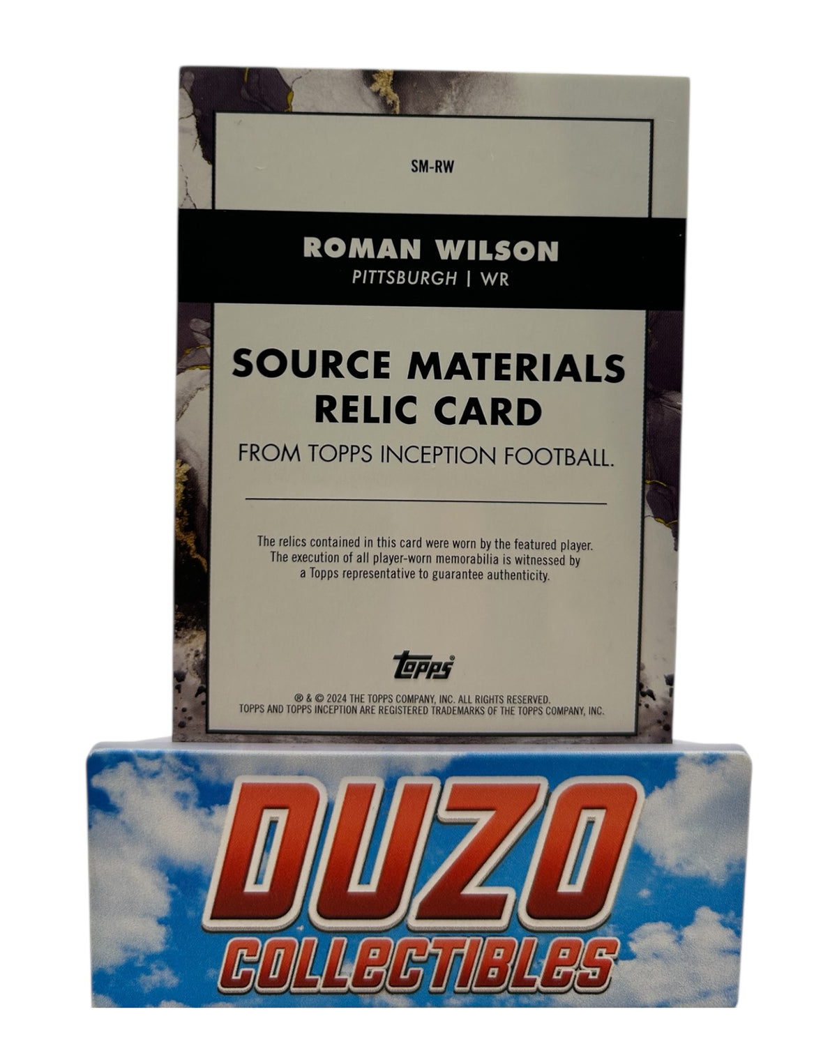 Roman Wilson Dual-Player-Worn 3-Color-Patches Rookie /50 2024 Topps Inception No.SM-RW