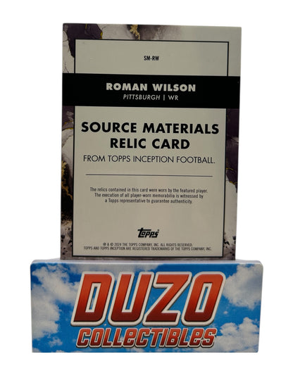 Roman Wilson Dual-Player-Worn 3-Color-Patches Rookie /50 2024 Topps Inception No.SM-RW
