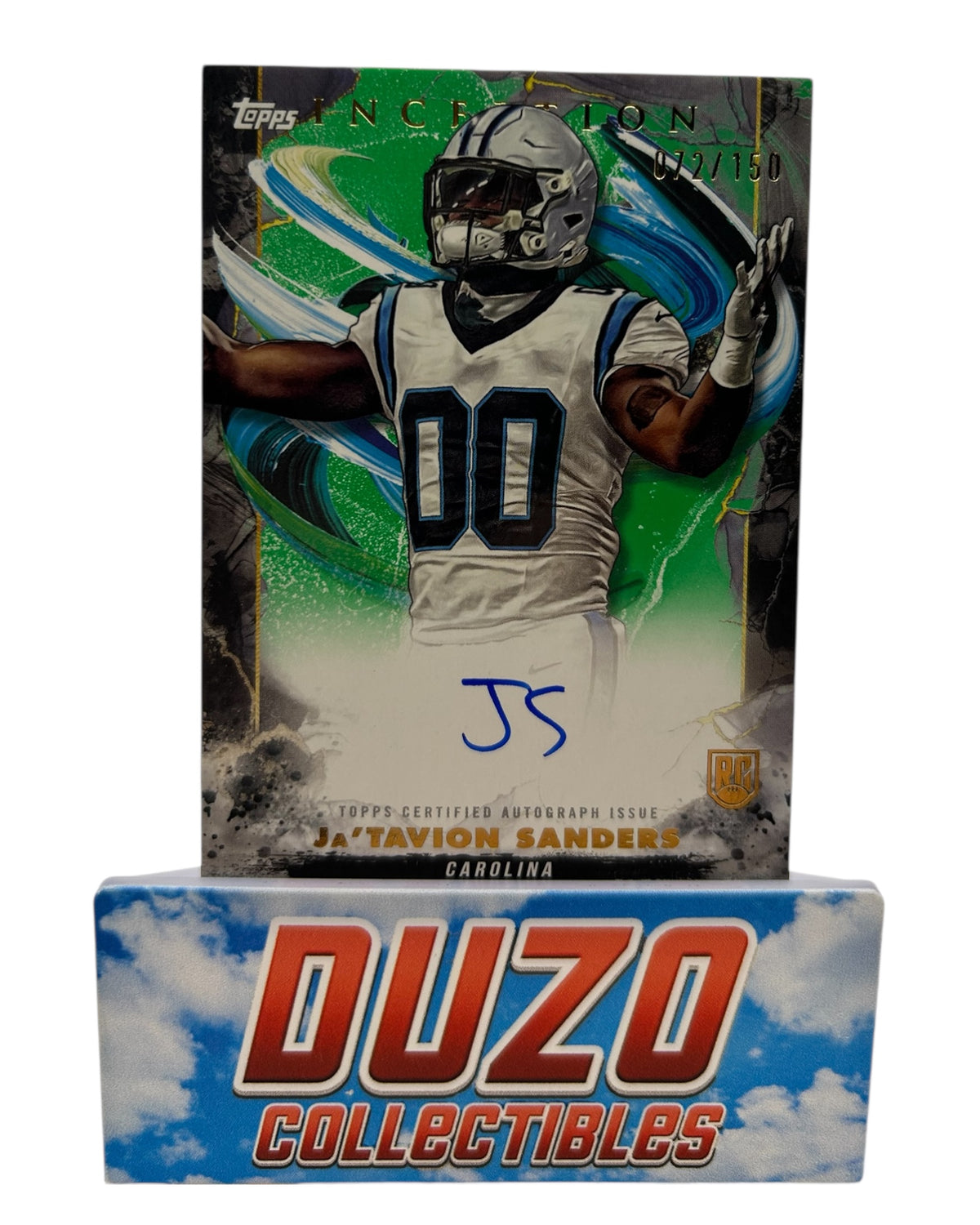 Ja'Tavion Sanders OnCard Rookie Auto /150 2024 Topps Inception No.RA-JSA