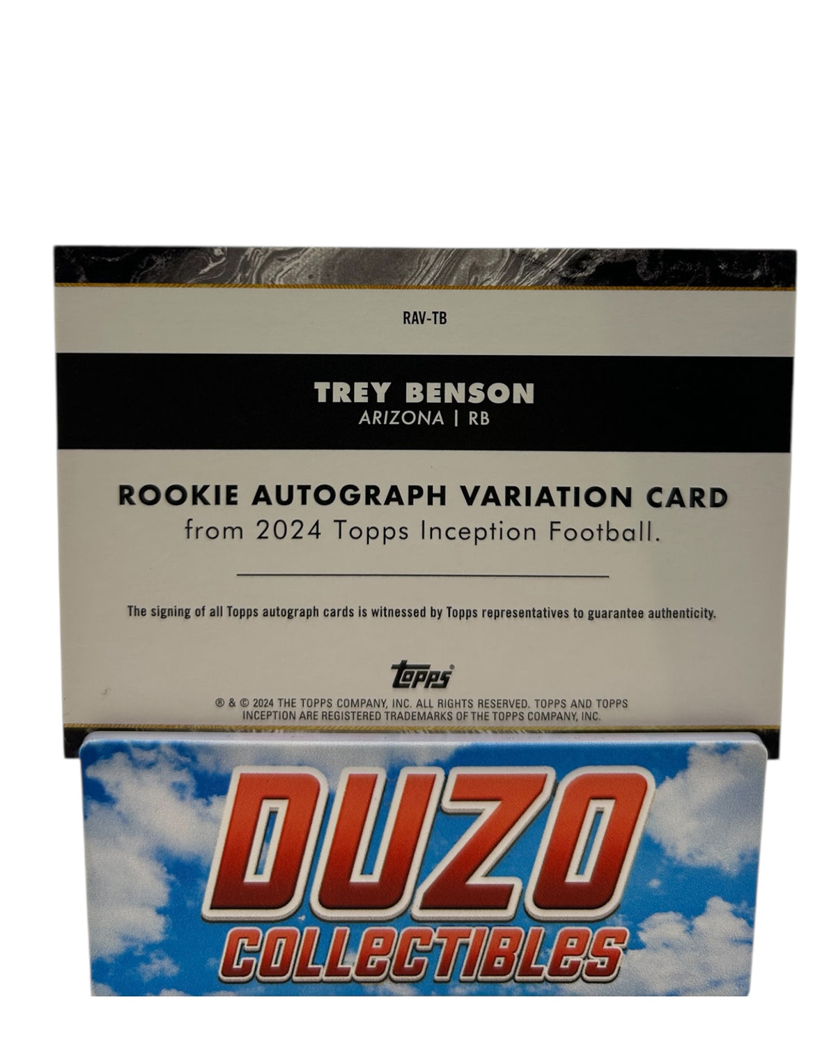 Trey Benson Rookie Variation OnCard Auto /150 2024 Topps Inception No.RAV-TB
