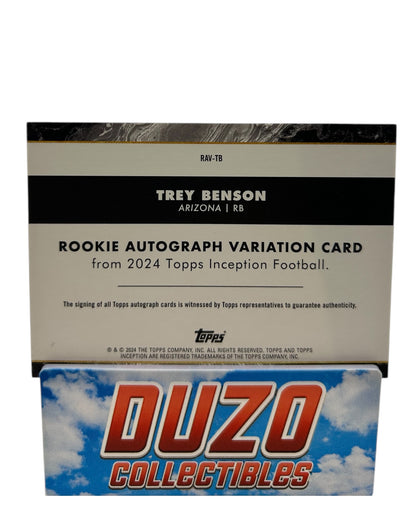 Trey Benson Rookie Variation OnCard Auto /150 2024 Topps Inception No.RAV-TB