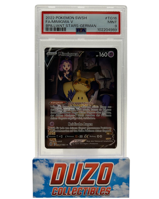 Mimigma V Trainer Gallerie 2022 Pokemon Brilliant Stars No.TG16/TG30 PSA9