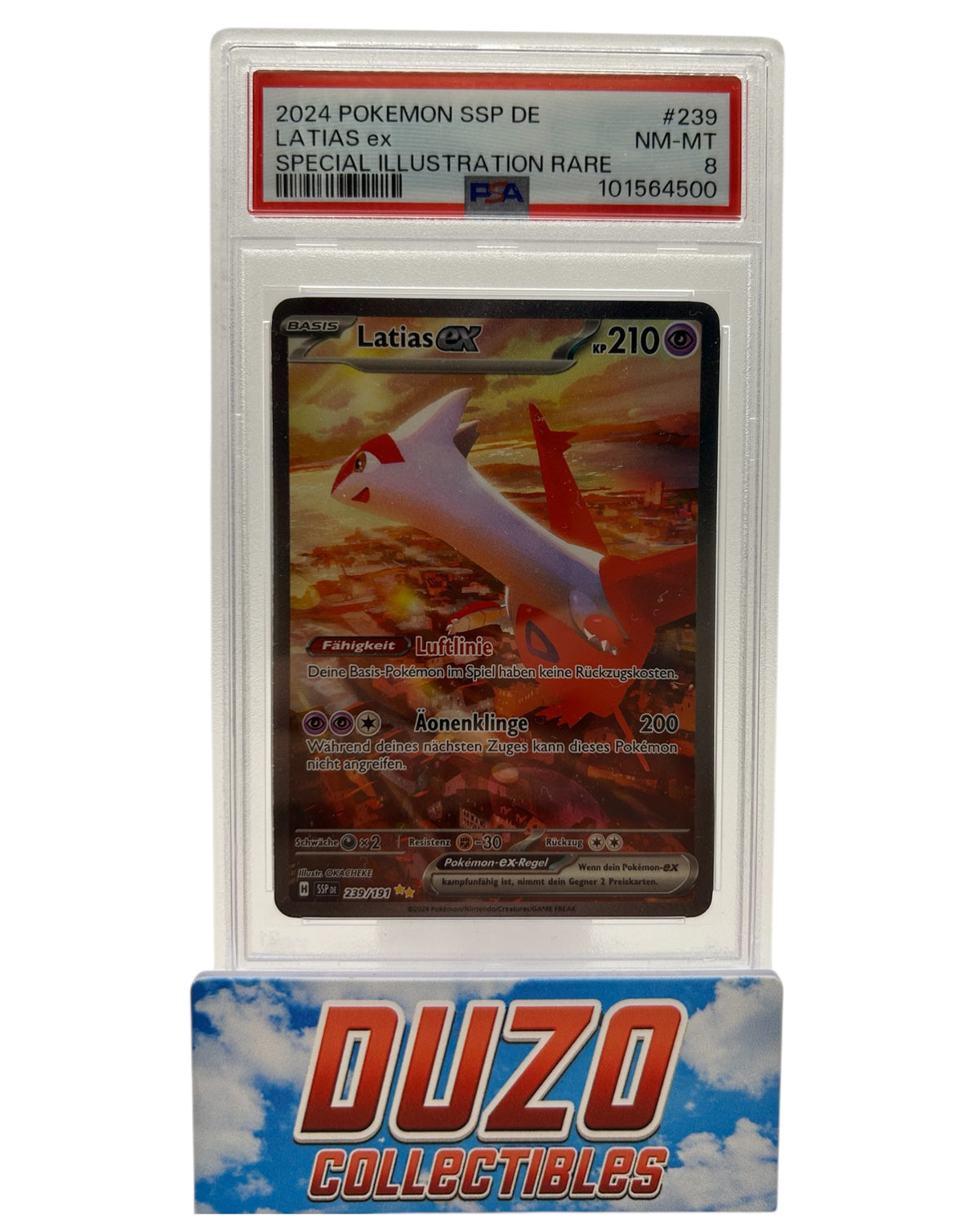 Latias EX Special Illustration Rare 2024 Pokemon Stürmische Funken No.239/191