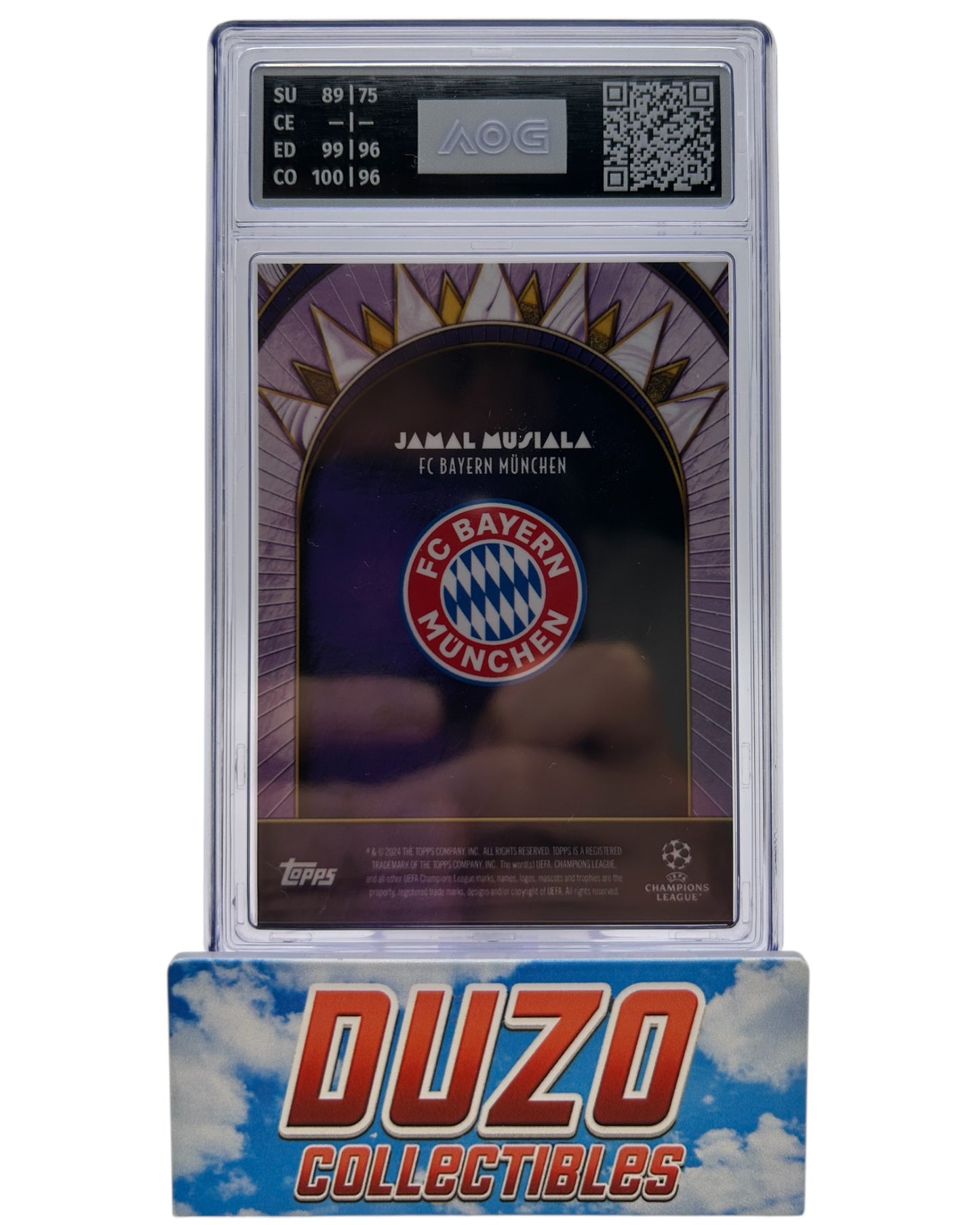 Jamal Musiala Purple Auto /25 2024 Topps Deco AOG 8.5