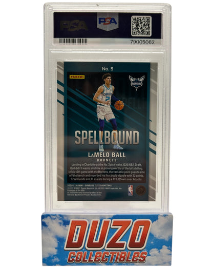 LaMelo Ball L-Spellbound-Gold /10 2020 Donruss Elite No.5 PSA10