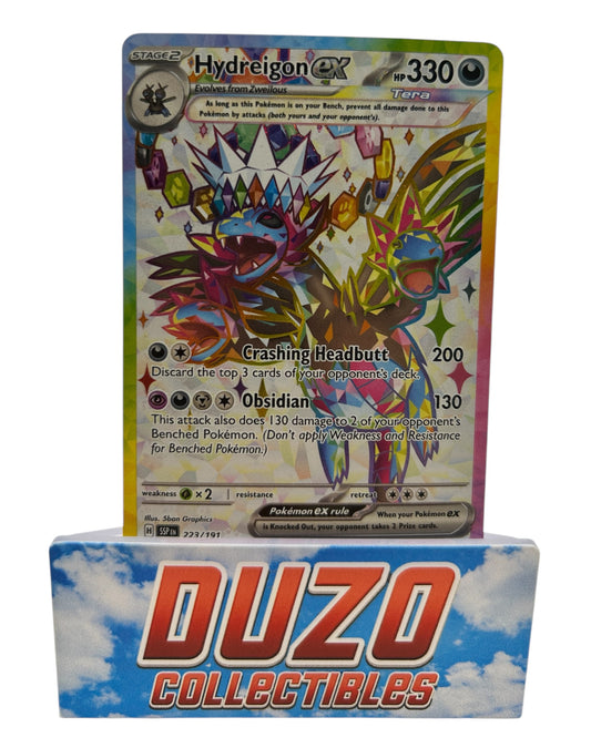 Hydreigon EX Ultra Rare 2024 Pokemon Surging Sparks No.223/191