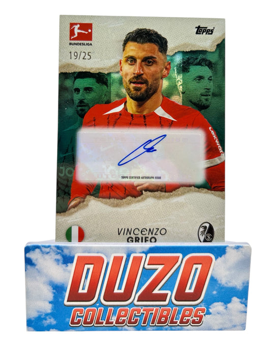 Vincenzo Grifo Auto Green /25 International Stars 2025 Topps Bundesliga