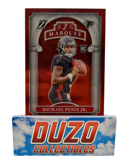 Michael Penix Jr. Z Marquee Color-Match Red 37/49 2024 Panini Zenith No.9