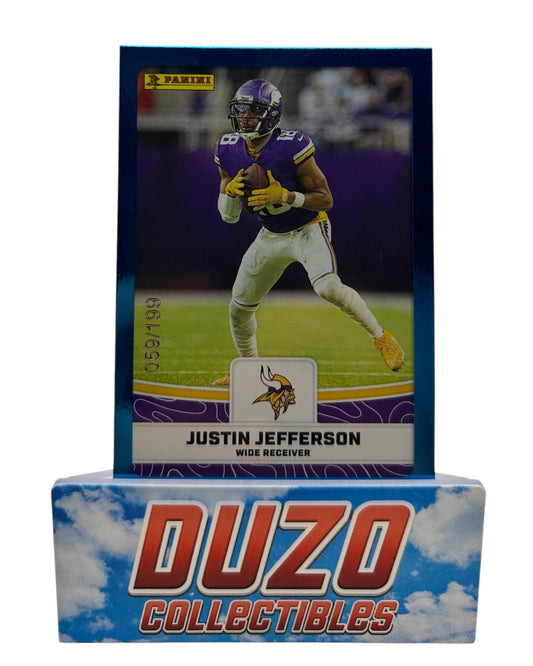 Justin Jefferson Blue /199 2023 Panini NFL Sticker&Card Collection No.32