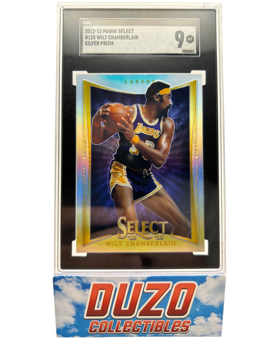 Wilt Chamberlain Silver Prizm 2012-13 Panini Select No.125 SGC9