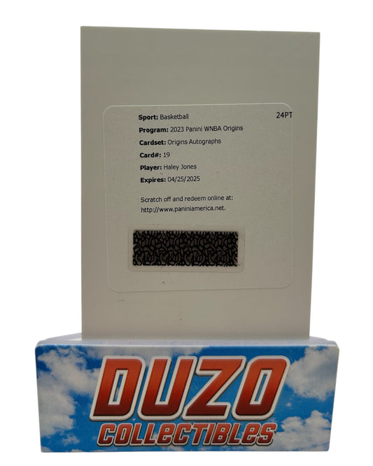 Haley Jones Redemption Auto 2023 Panini WNBA Origins No.19