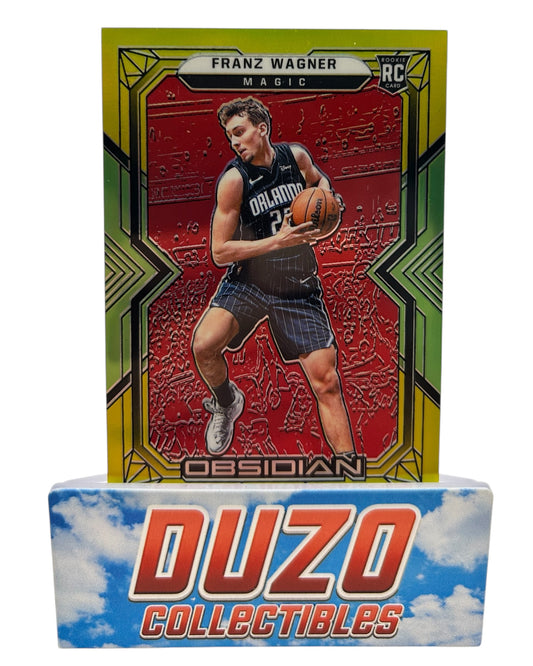 Franz Wagner Rookie Yellow Red /99 2021-22 Panini Obsidian No.158